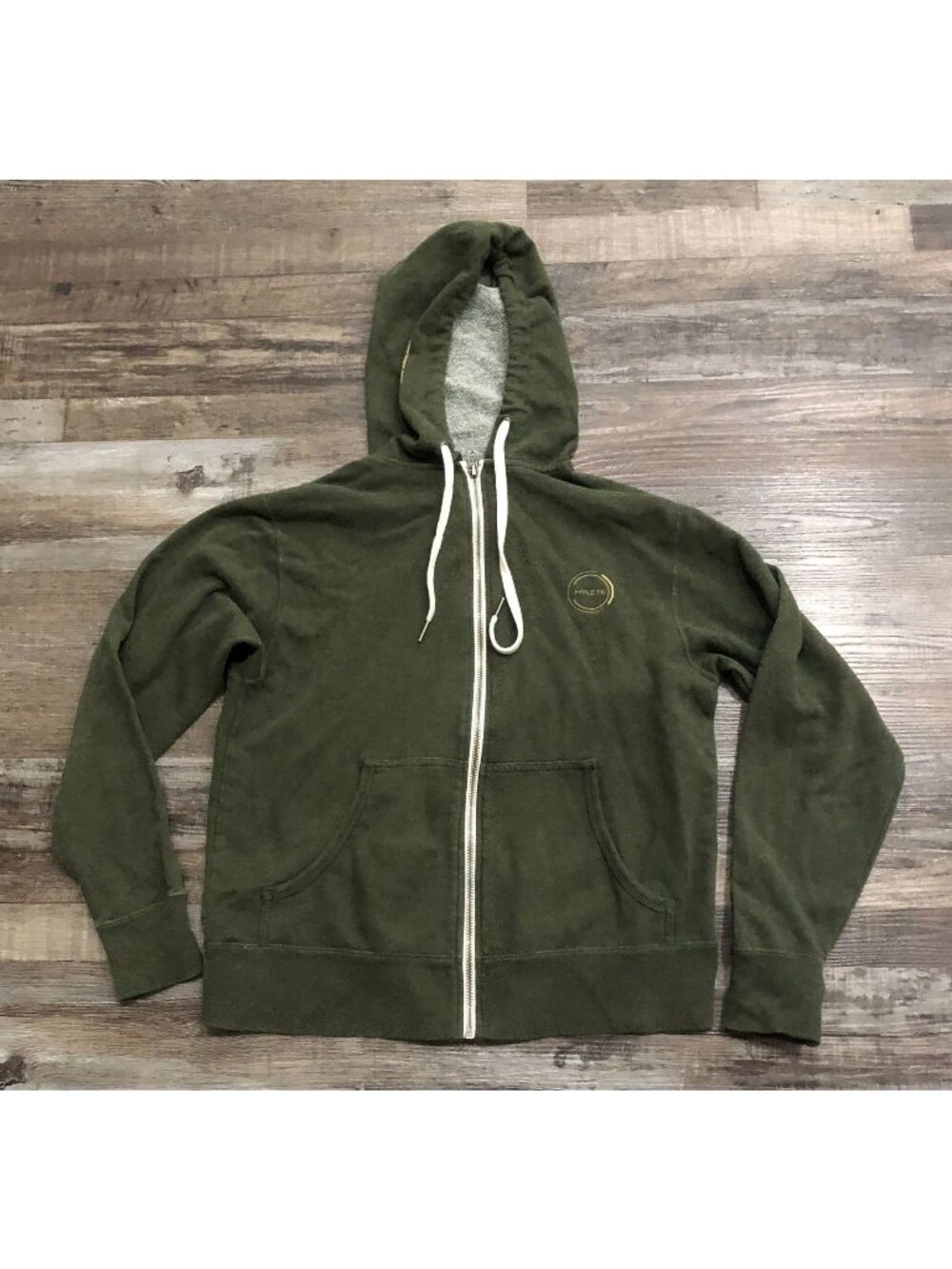 Hylete Full Zip Hoodie Womens XS Green Sweatshirt